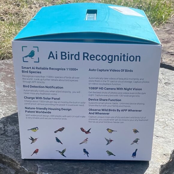 Smart AI Recognition Camera Bird Feeder (NWOT) - Picture 3 of 16